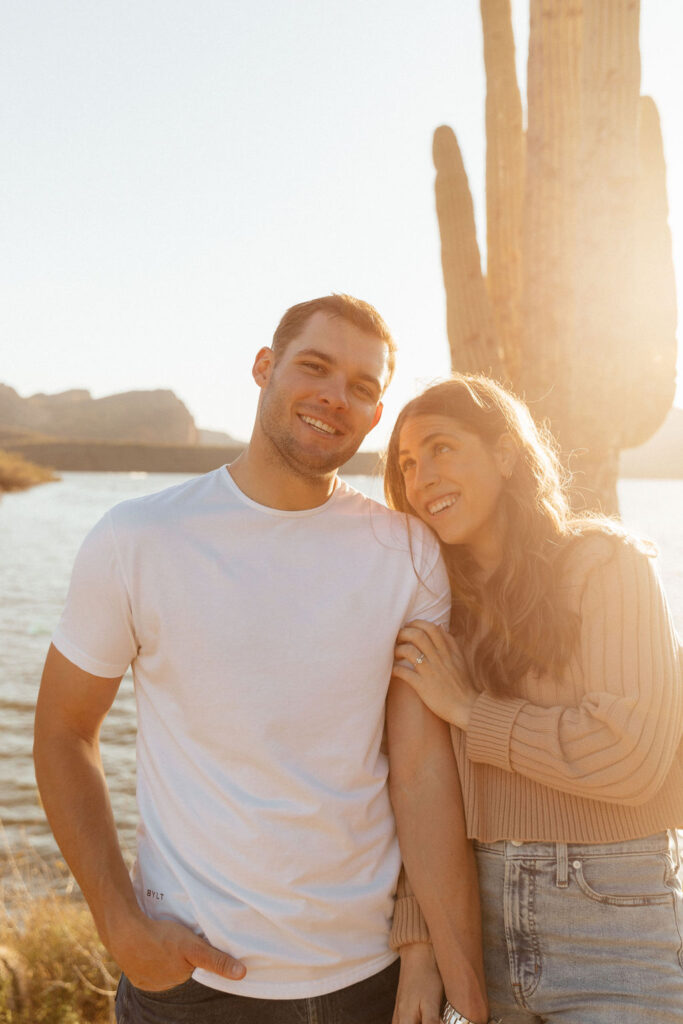 Best engagement session locations in Phoenix Saguaro Lake