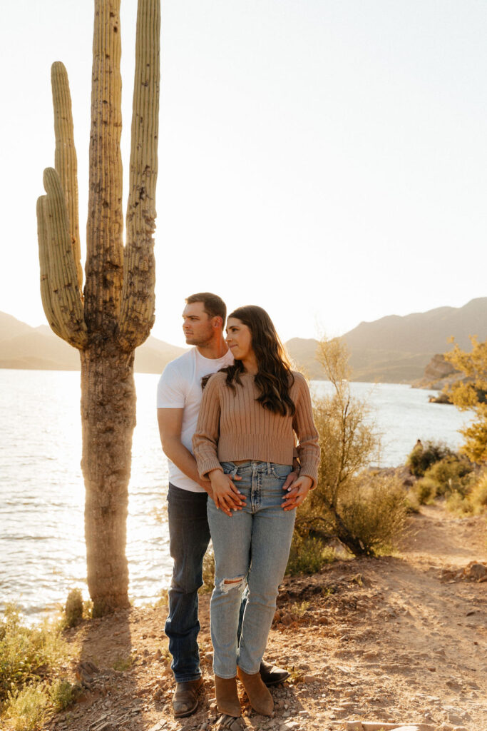 Best engagement session locations in Phoenix Saguaro Lake