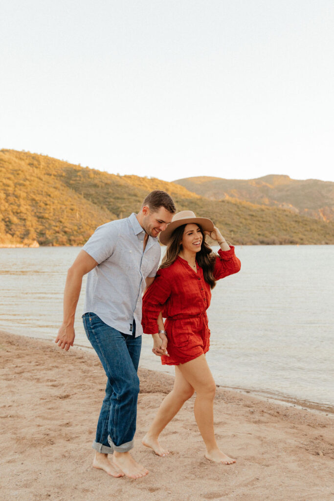 Best engagement session locations in Phoenix Saguaro Lake