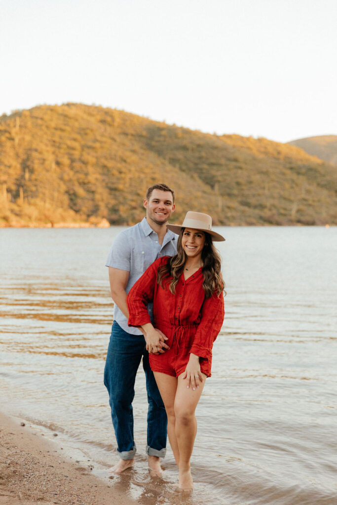 Saguaro Lake Engagement Photos