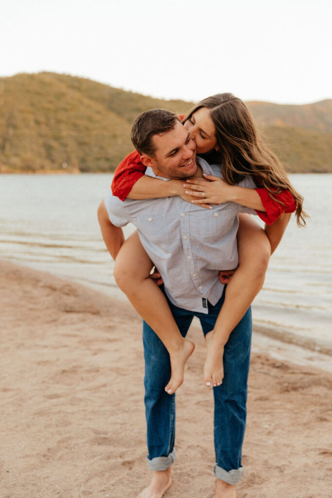 Best engagement session locations in Phoenix Saguaro Lake