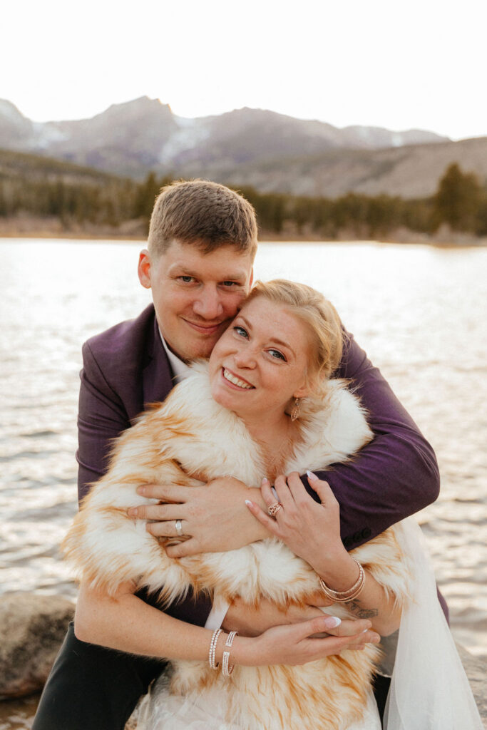 fall sprague lake wedding photos in rmnp