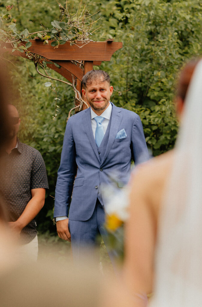 wedding ceremony at stone mountain lodge