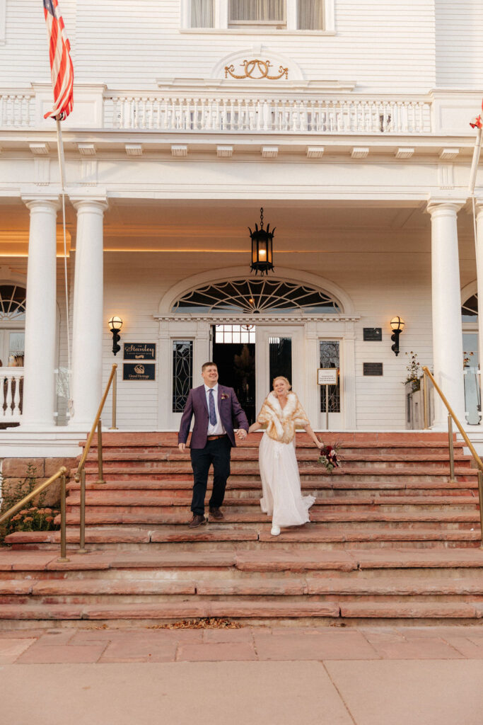 classy wedding photo at the stanley hotel 