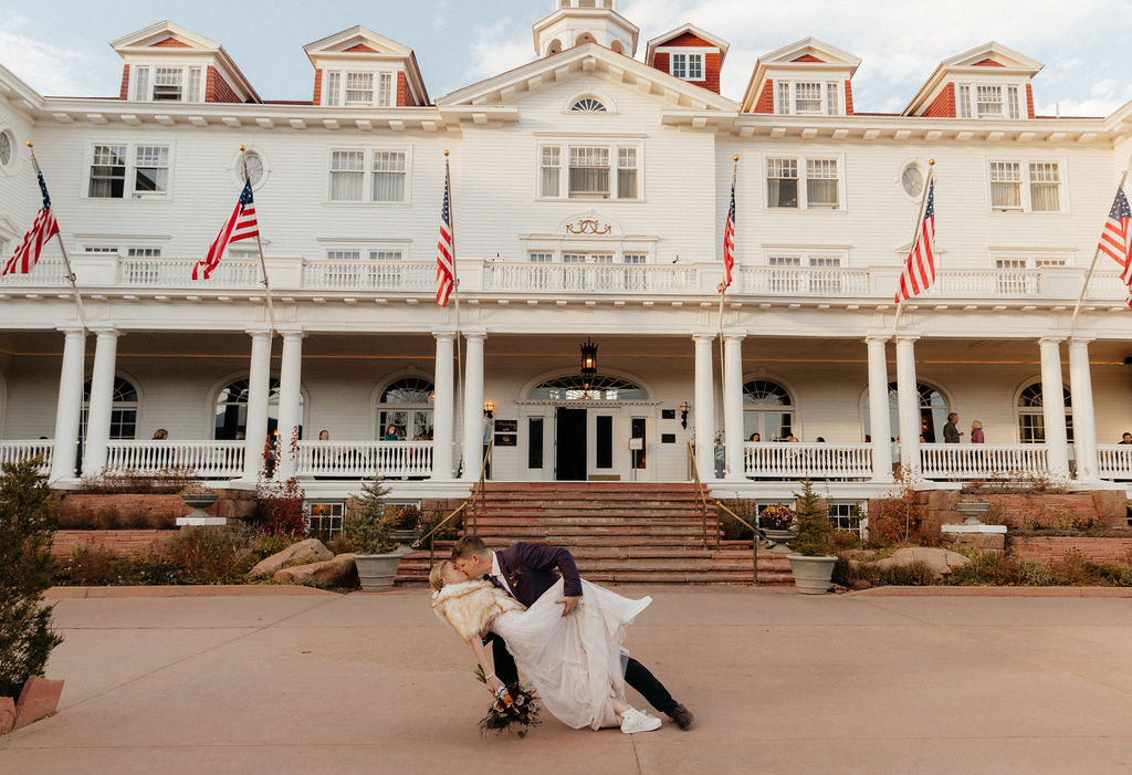 classy wedding photo at the stanley hotel 