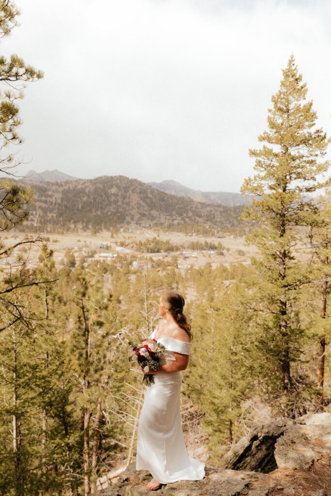 mountain bridal portrait 