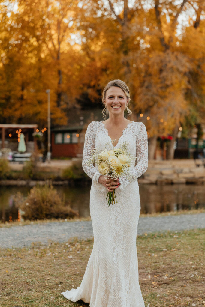 gorgeous fall wedding photos in estes park, colorado 