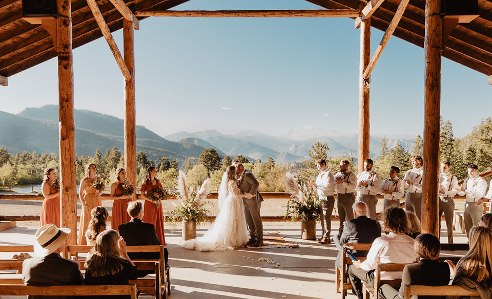 mountain wedding ceremony 