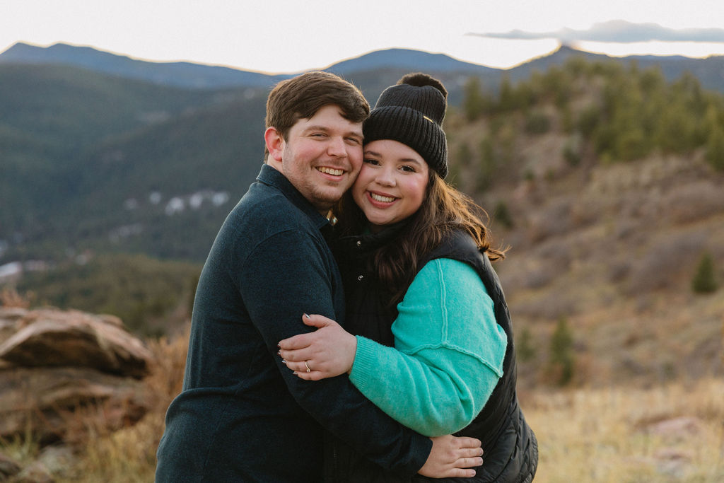 fall surprise proposal photos in colorado