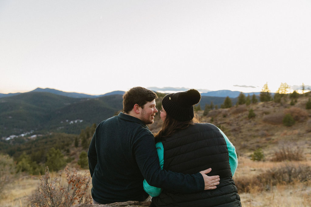 fall surprise proposal photos in colorado