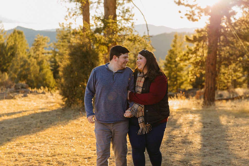 fall surprise proposal photos in colorado