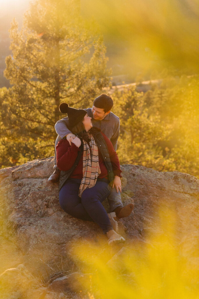 fall surprise proposal photos in colorado