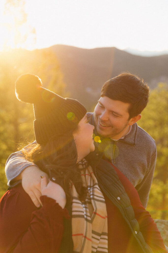 fall surprise proposal photos in colorado