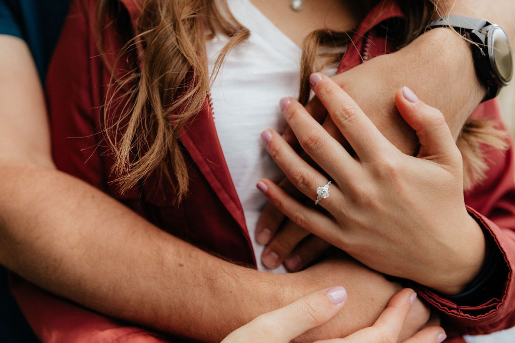 adventurous engagement photos at rocky mountain national park colorado