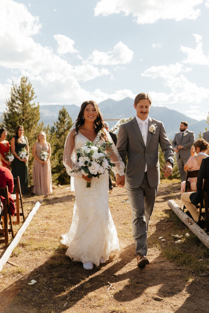 windy point campground wedding ceremony at the forest loop