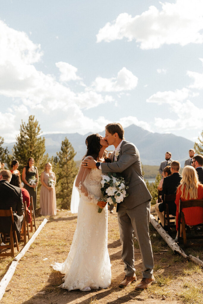 windy point campground wedding ceremony at the forest loop