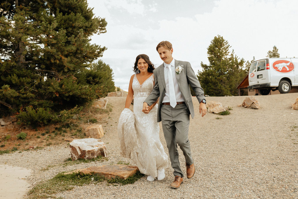 windy point campground wedding reception at the lake loop