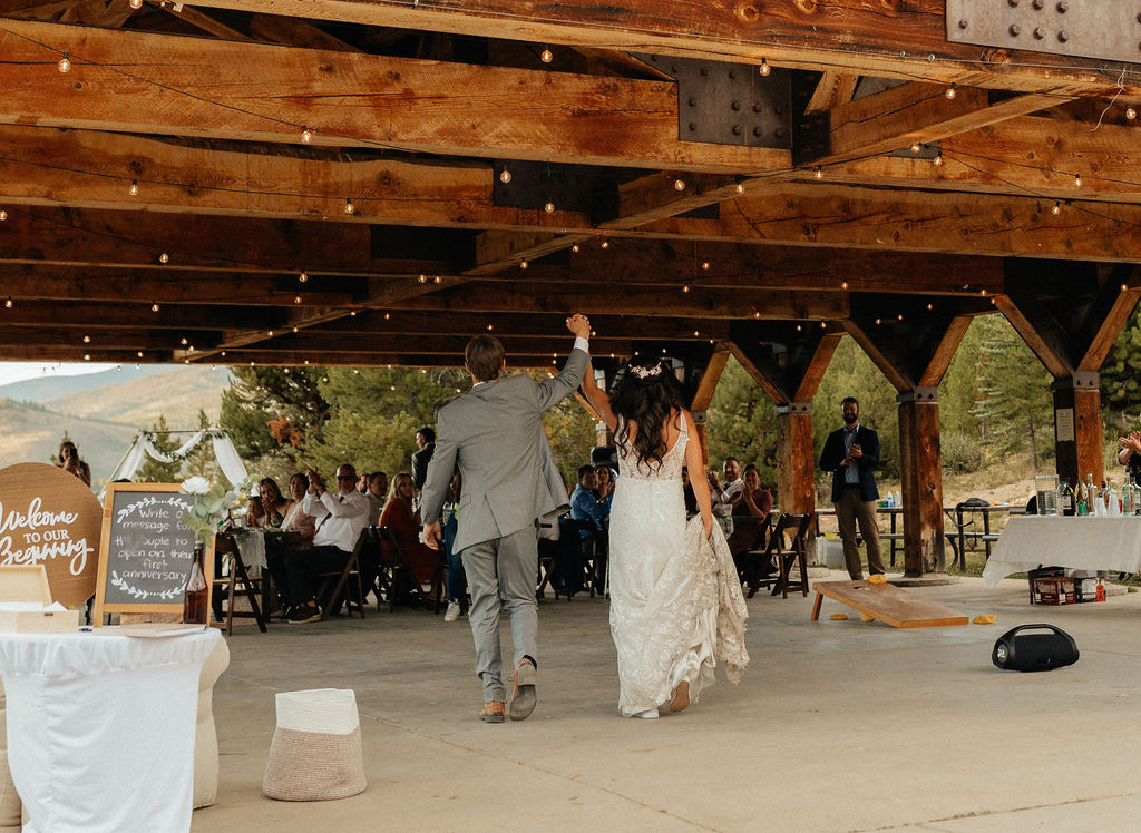 windy point campground wedding reception at the lake loop