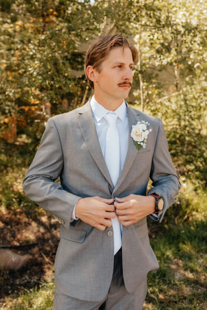 groom getting ready