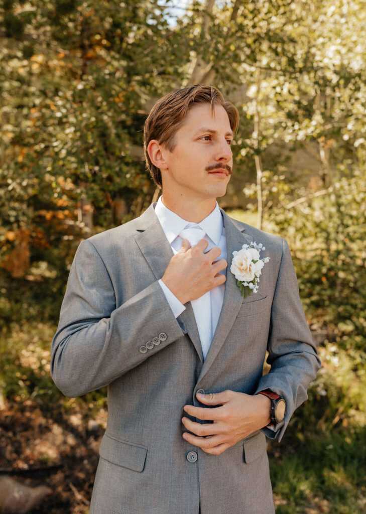 groom getting ready