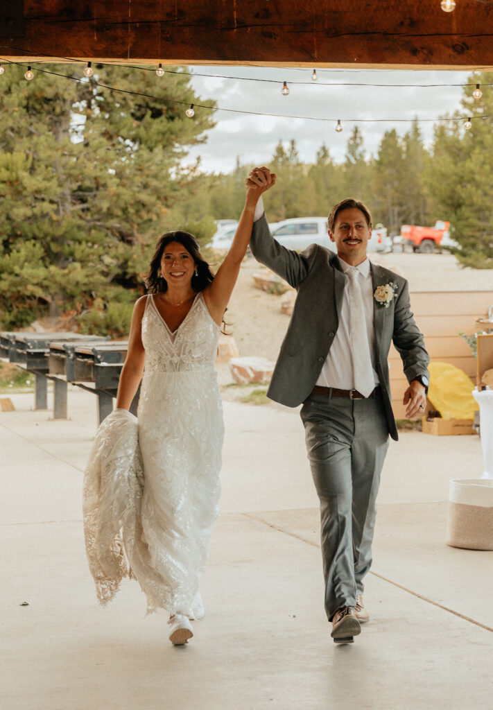 windy point campground wedding reception at the lake loop