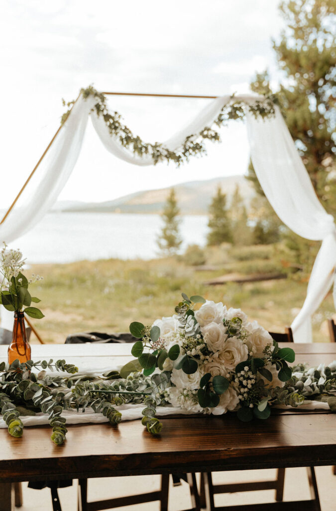 windy point campground wedding reception at the lake loop