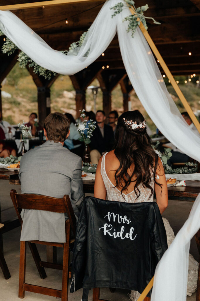 windy point campground wedding reception at the lake loop