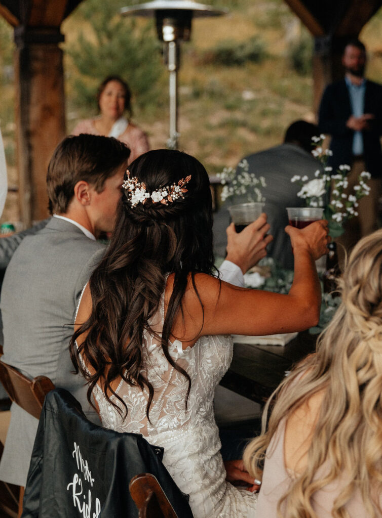 windy point campground wedding reception at the lake loop