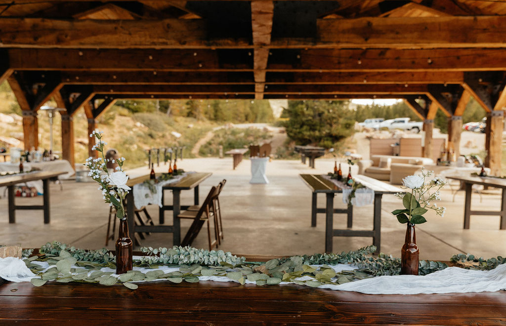 windy point campground wedding reception at the lake loop