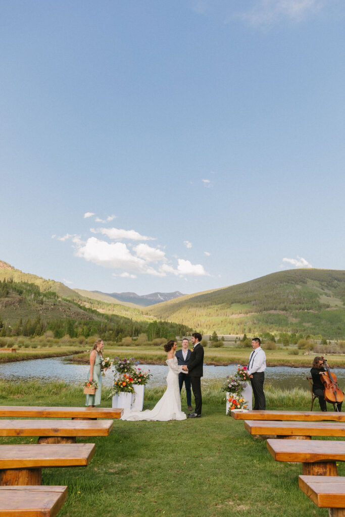 Camp Hale Wedding ceremony 