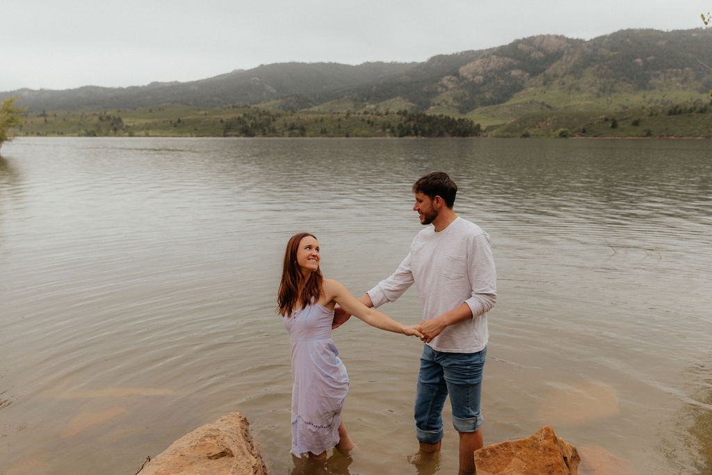 horsetooth reservoir engagement photos 