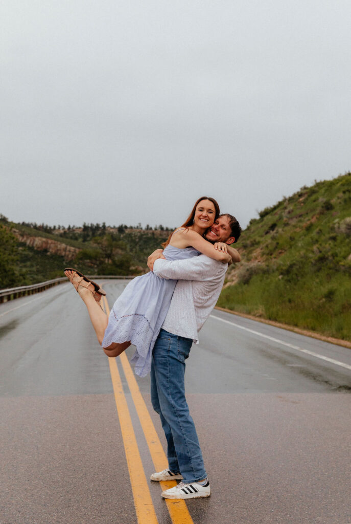 colorado engagement photos at horsetooth reservoir