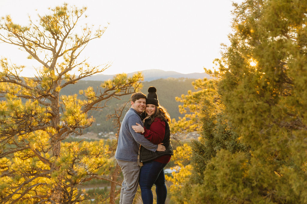 mt falcon colorado engagement photoshoot