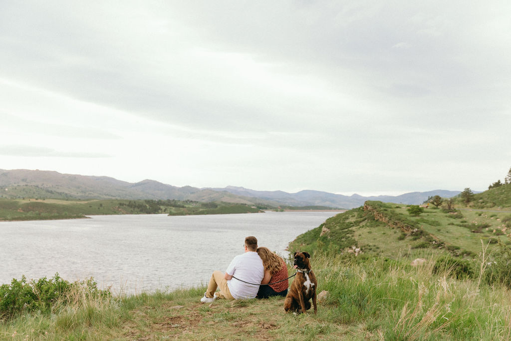 horsetooth reservoir engagement photos in fort collins colorado