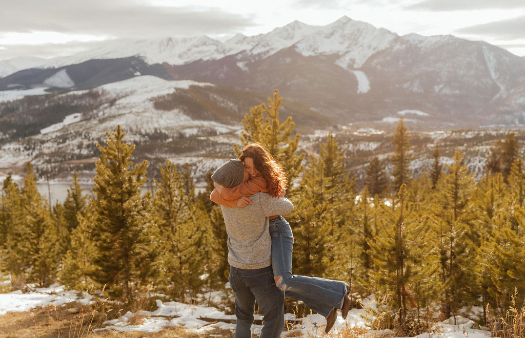 best colorado engagement photo locations in breckenridge 