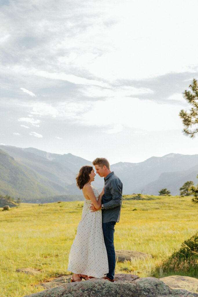 rocky mountain national park colorado engagement photos 