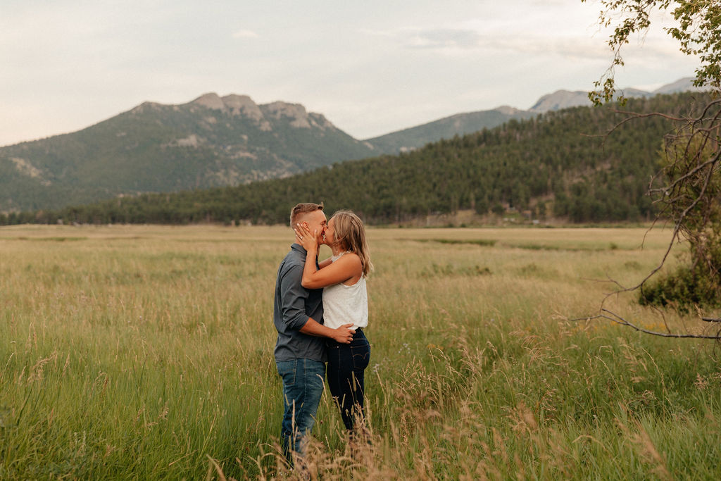 colorado engagement session in rocky mountain national park