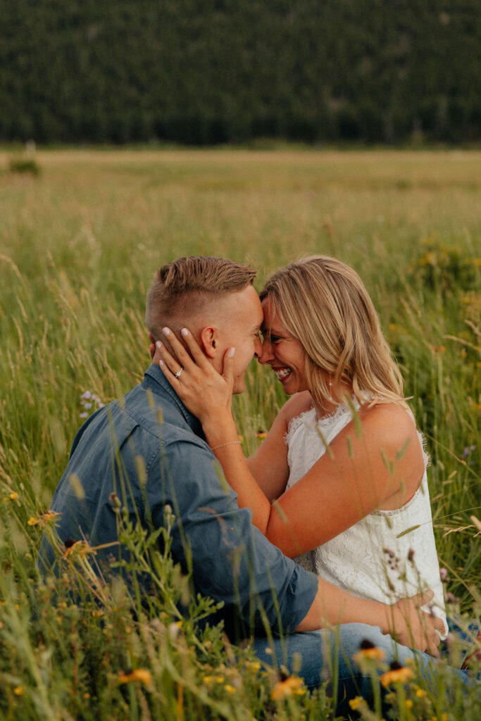 colorado engagement photo locations in rocky mountain national park