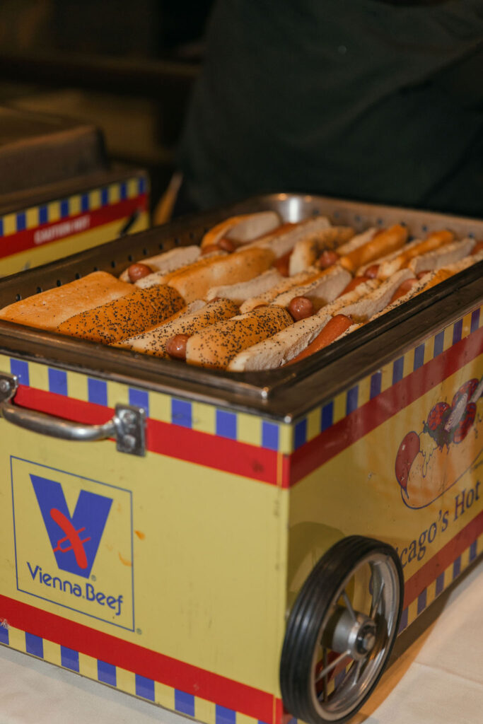 hot dog station for wedding