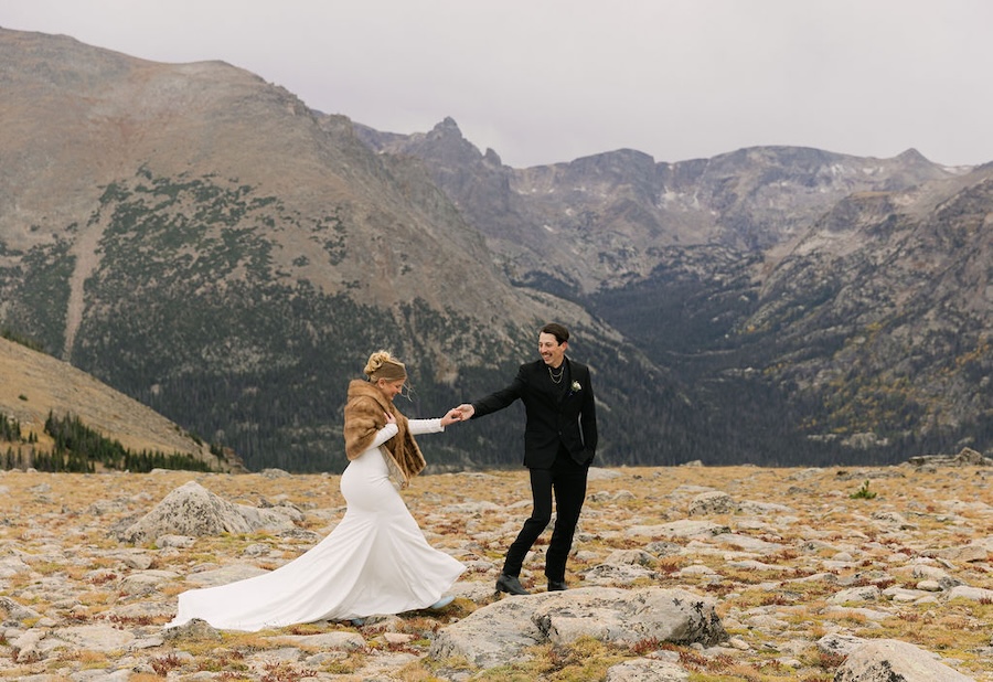 Stunning mountain elopement in Rocky Mountain National Park