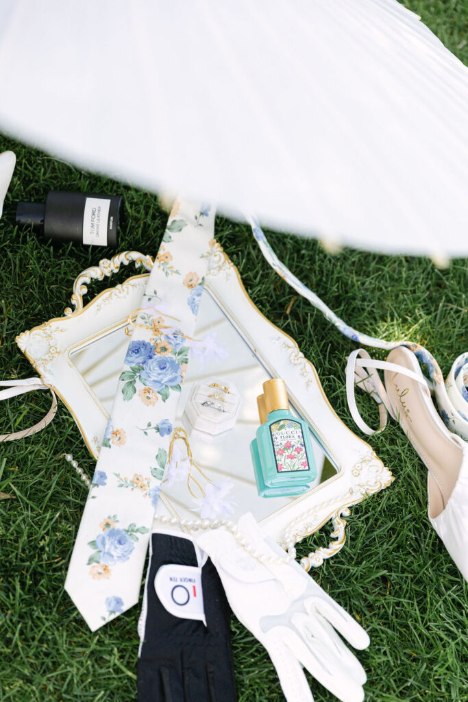 Elegant wedding details from a Perry Park garden party wedding