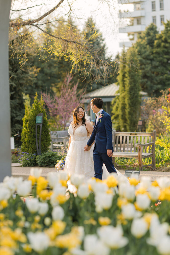 romantic garden wedding at denver botanic gardens