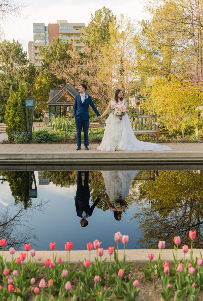 romantic garden wedding at denver botanic gardens
