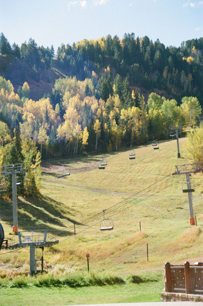 the little nell wedding venue views of Aspen and gondolas