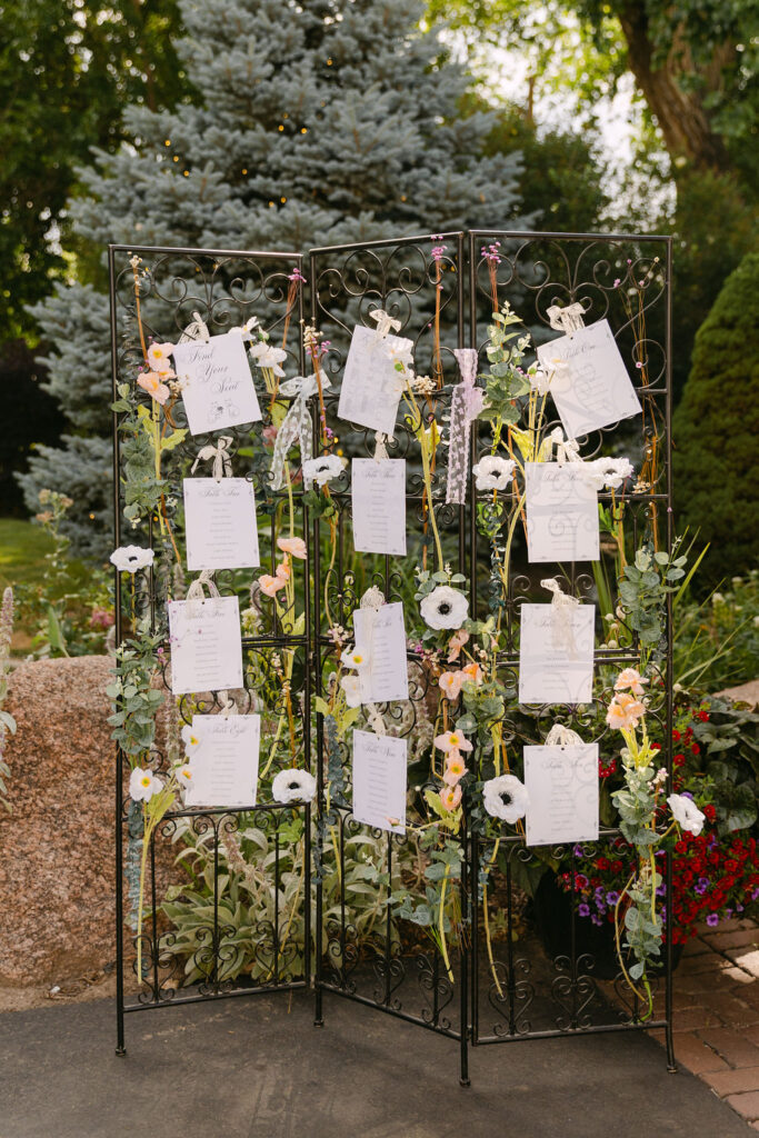 whimsical seating chart