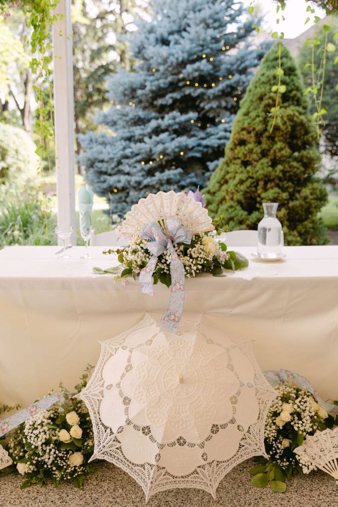 colorful table decorations for a whimsical wedding celebration