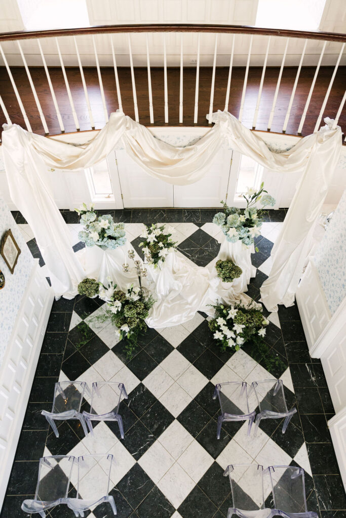greystone castle boulder indoor ceremony space for a small Colorado wedding