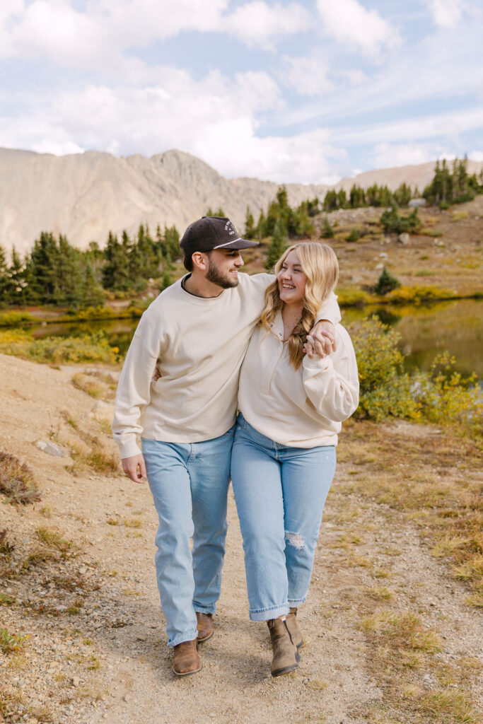 Candid couples session in the mountains of Colorado 