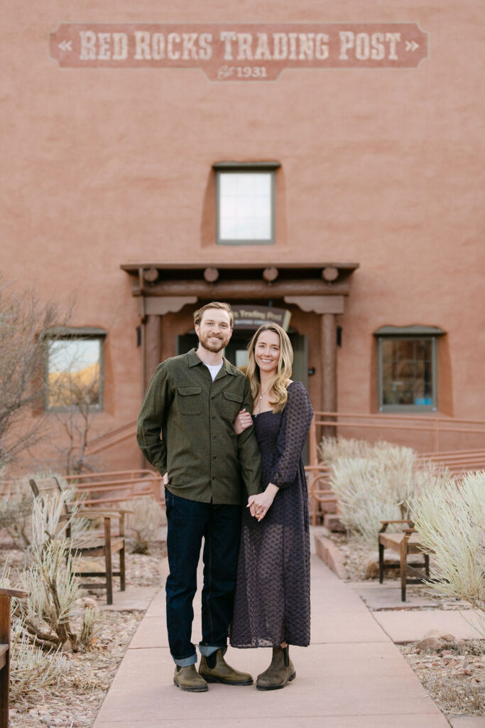 Red Rocks Trading Post Engagement Session in Morrison, Colorado 